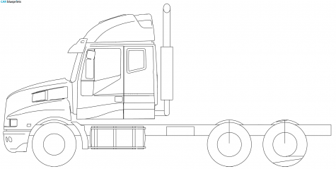 Iveco Powerstar ATN10 6x4 Truck blueprint