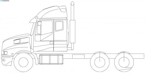 Iveco Powerstar ATN13 6x4 Truck blueprint