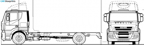 2009 Iveco Stralis Truck blueprint