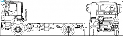 2009 Iveco Trakker E5 Truck blueprint