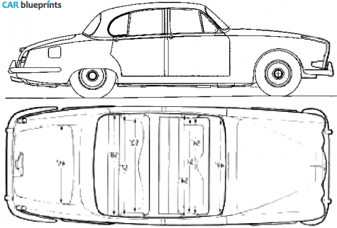 1966 Jaguar 420 Sedan blueprint