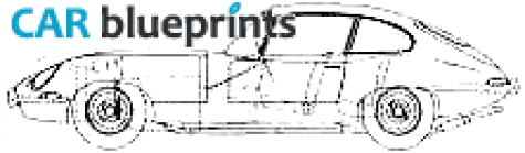 1977 Jaguar E-type 2+2 V12 Coupe blueprint