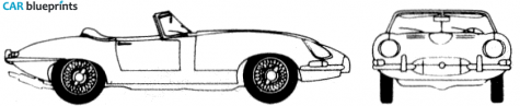 1967 Jaguar E-Type 42 SII Roadster blueprint