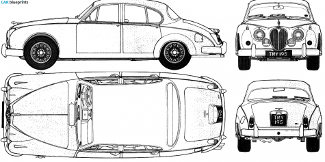 1959 Jaguar Mk II Sedan blueprint