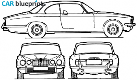 1966 Jaguar XJC 4.2 SII Coupe blueprint