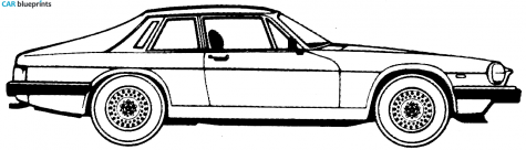 1990 Jaguar XJS Coupe blueprint