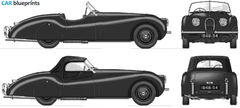 1948 Jaguar XK 120 Roadster blueprint