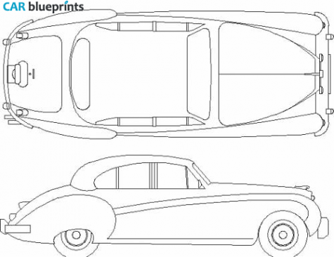 1957 Jaguar Mk VIII Sedan blueprint