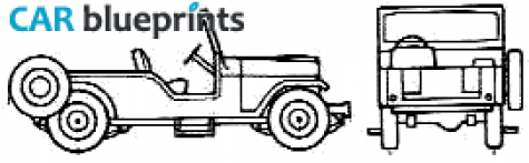 1975 Jeep CJ 6 SUV blueprint