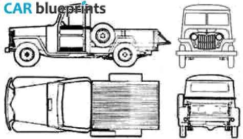 1959 Jeep IKA Baqueano Pick-up blueprint