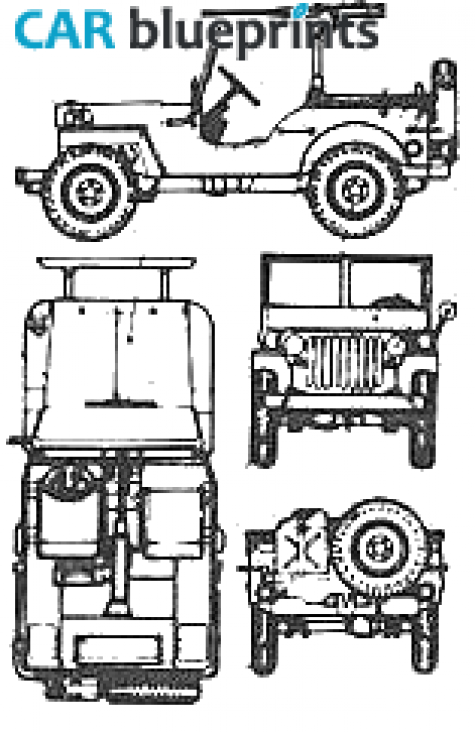 1942 Jeep MB SUV blueprint