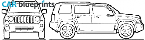 2007 Jeep Patriot SUV blueprint