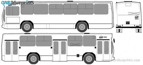 Jelcz M11 Bus blueprint