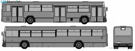 Jelcz M121 Bus blueprint