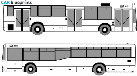 Jelcz M121M Bus blueprint