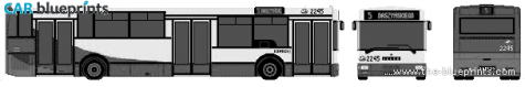 2005 Jelcz M121M Bus blueprint