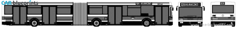 2003 Jelcz M182MB Bus blueprint