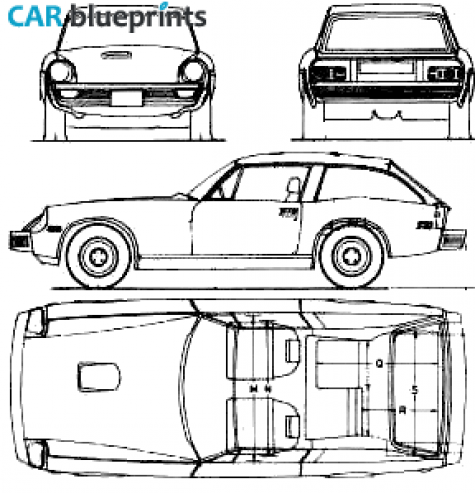 1975 Jensen Healey GT Hatchback blueprint