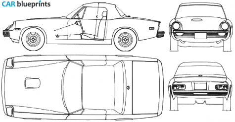 1977 Jensen Healey Cabriolet blueprint