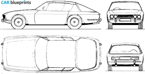 1966 Jensen Interceptor Coupe blueprint