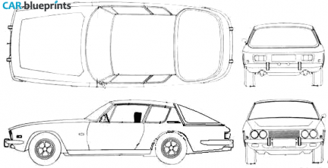 1966 Jensen Interceptor III Hatchback blueprint