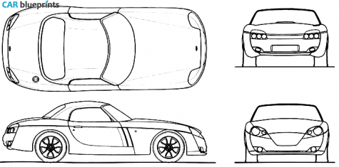 1999 Jensen S V8 Coupe blueprint