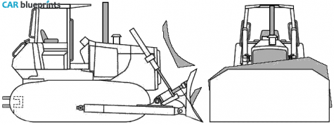 John Deere 750C Crawler Dozer Tractor blueprint