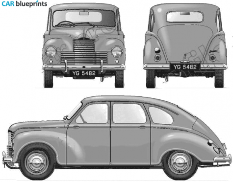 1948 Jowett Javelin Sedan blueprint