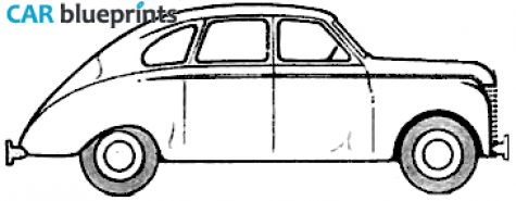 1948 Jowett Javelin Sedan blueprint