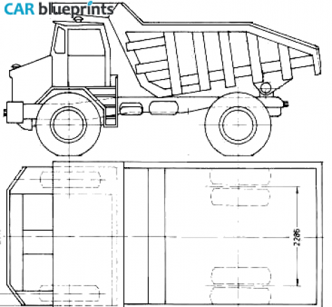 1965 Kaelble KV34 Dump Truck blueprint