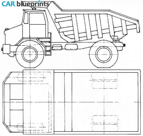 1965 Kaelble KVW34 Dump Truck blueprint