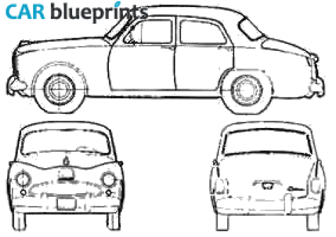 1960 Kaiser IKA Bergantin Sedan blueprint