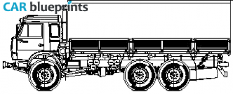 KamAZ 43118 Truck blueprint