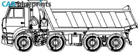 KamAZ 6540 Truck blueprint