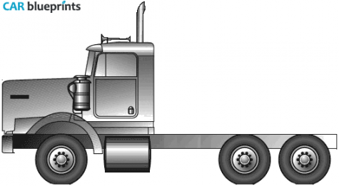 2005 Kenworth C500 Truck blueprint