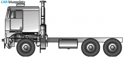 2005 Kenworth C500K Truck blueprint