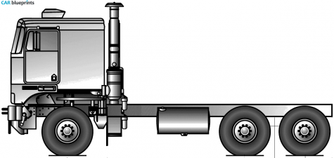 2008 Kenworth C500K Truck blueprint