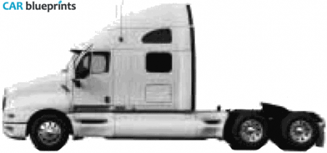 2005 Kenworth T2000 Truck blueprint