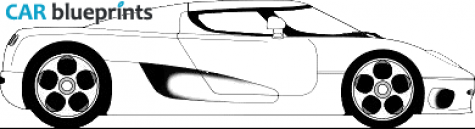 2002 Koenigsegg CC8S Coupe blueprint