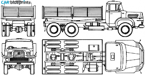1958 Krupp AK360 Truck blueprint