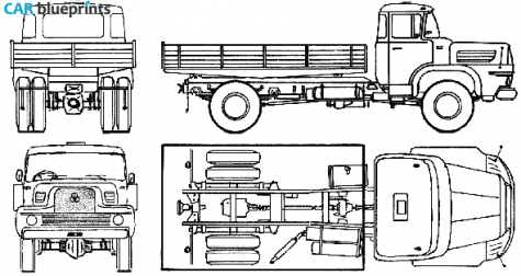 1958 Krupp AK760 Truck blueprint