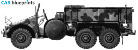 Krupp Protze Truck blueprint