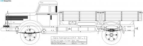 Krupp Titan SWL-80 Truck blueprint