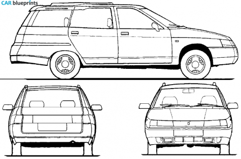 2008 Lada 111 Estate Wagon blueprint