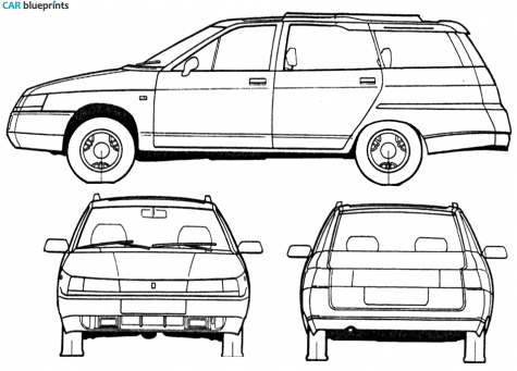 1998 Lada 111 Wagon blueprint