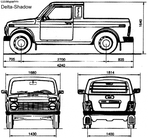 2003 Lada Niva 2329-03 Pick-up blueprint