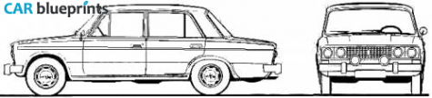 1976 Lada 2106 1600 LS Sedan blueprint