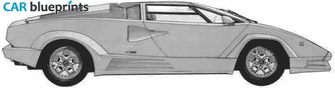 1974 Lamborghini Countach Coupe blueprint