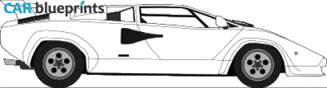 1985 Lamborghini Countach LP500 Coupe blueprint