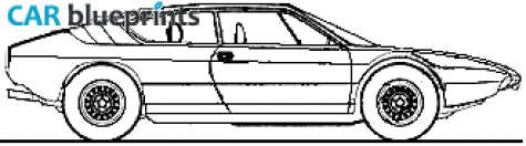 1974 Lamborghini Urraco Coupe blueprint